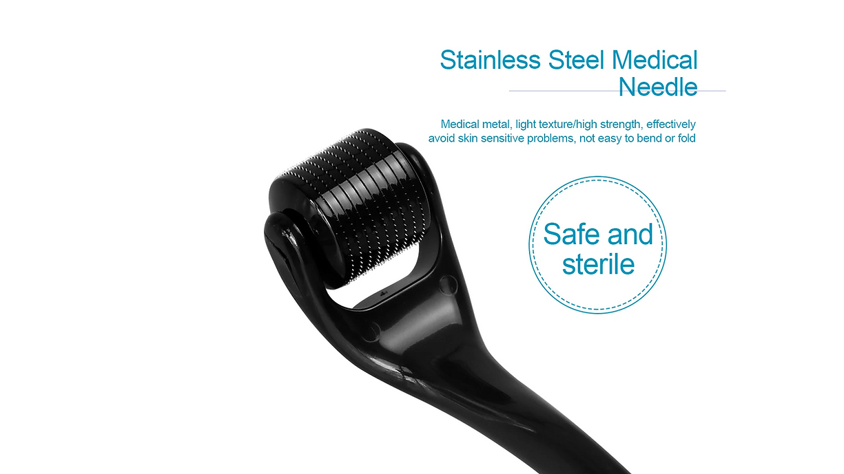 Titanium Microneedling Derma Roller Skin Care Beard Tool - Image 3