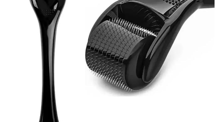 Titanium 540 Microneedle Derma Roller Skin Care Face Beard Hair Growth Tool