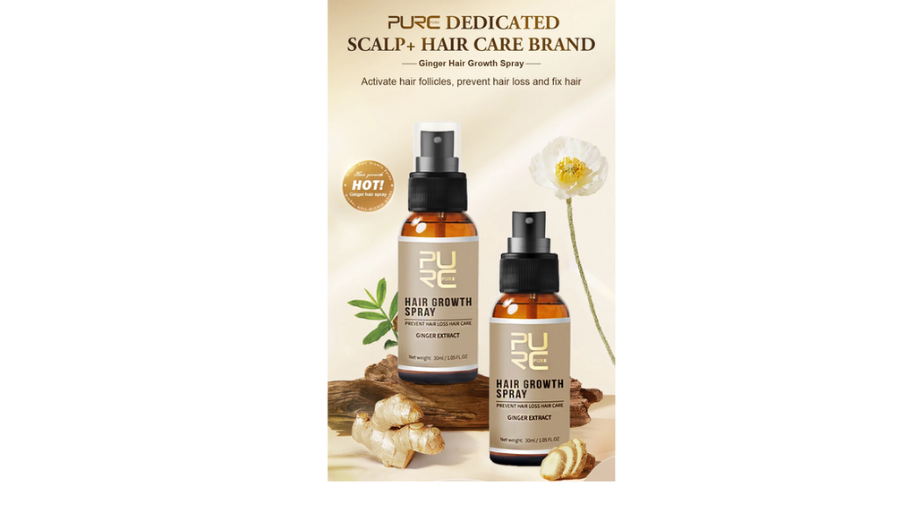 PURC Hair Growth Spray For Thinning Hair Ginger Scalp Treatment - Image 5