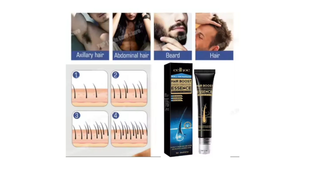 Hair Growth Roller With Scalp Serum For Thicker Fuller Hair Growth Treatment - Image 3