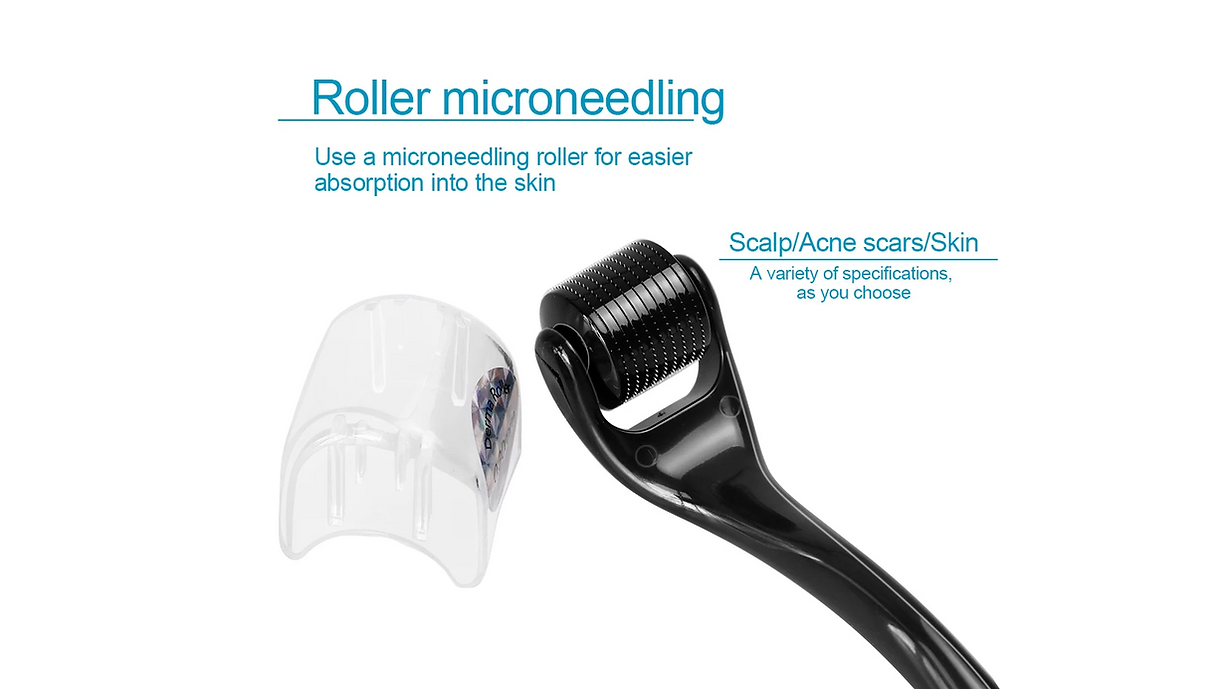 Titanium Microneedling Derma Roller Skin Care Beard Tool - Image 4