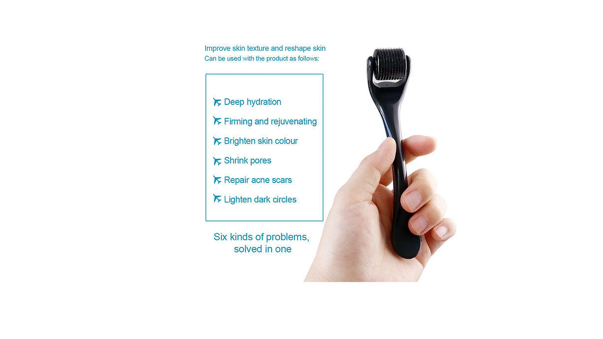 Titanium Microneedling Derma Roller Skin Care Beard Tool - Image 5