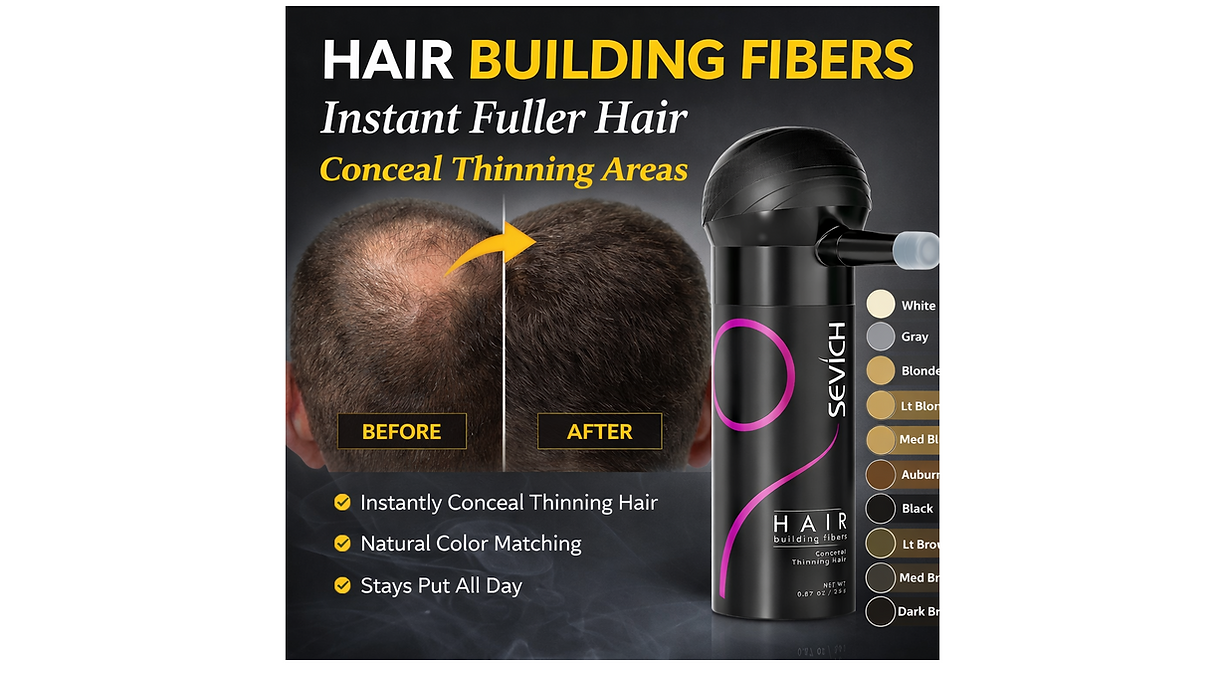 Sevich Hair Building Fibers 25g Thickening Powder Natural For Thinning Hair - Image 2