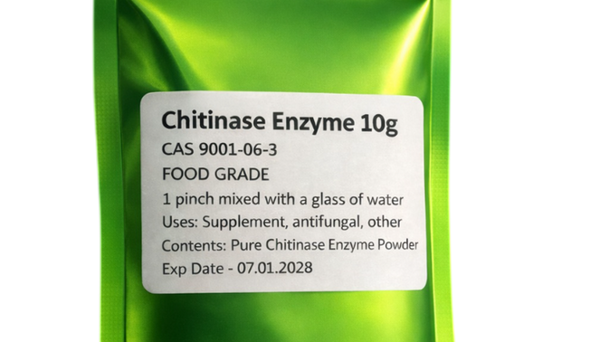 Chitinase Digestive Enzyme Powder 10g FOOD GRADE Supplement Kills Candida - Image 2