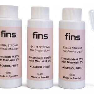 Fins Hair Growth Finasteride with Minoxidil Alcohol Free Topical Solution 3pcs