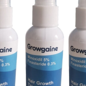 Growgaine Finasteride (Propecia) with Minoxidil Hair Loss Spray 3pcs