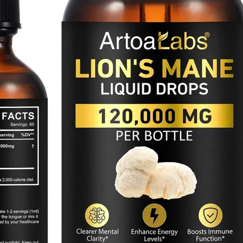 ArtoaLabs Lion's Mane Mushroom Drops Multivitamins for Immunity & Stress