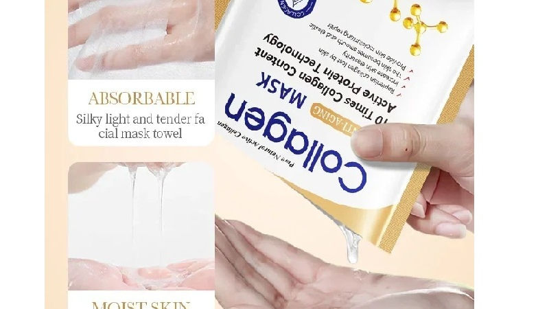 10pcs Collagen Sheet Mask Anti Aging Hydrating Firming Moisturizing Wrinkle Repa - Image 7